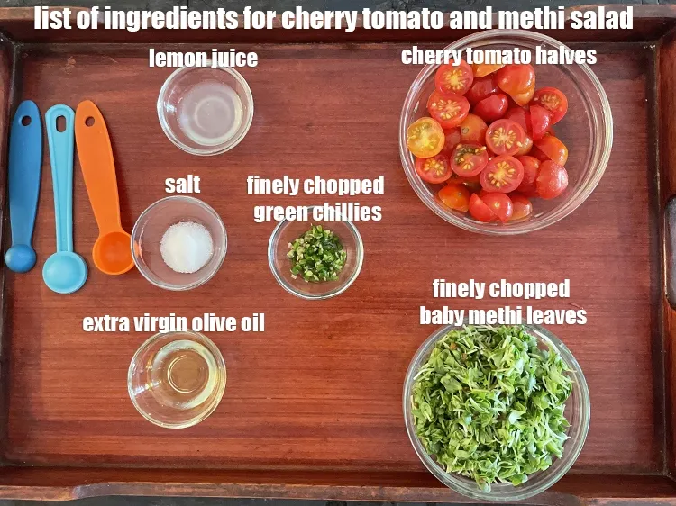 Step 2 – <strong>what is cherry tomato fenugreek salad made of ? cherry tomato methi salad</strong>&nbsp;is made from&nbsp;<meta …