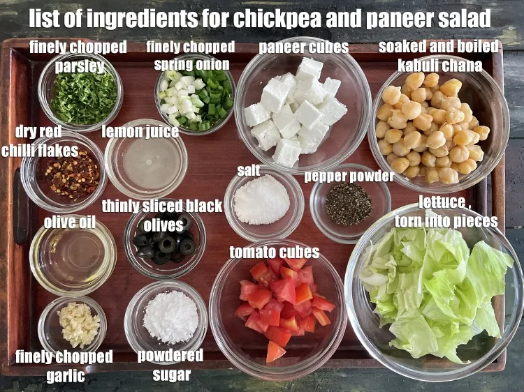 Step 2 – <strong>what is chickpea paneer salad &nbsp;made of?</strong> <strong>kabuli chana paneer vegetable salad&nbsp;</strong>is made from easily …