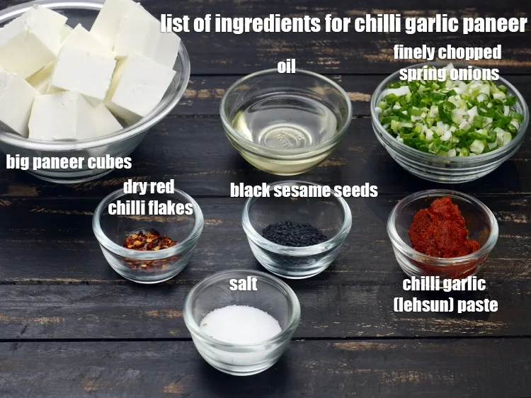 Step 2 – <strong>chilli garlic paneer recipe | pan fried chilli garlic paneer | quick paneer starter | …