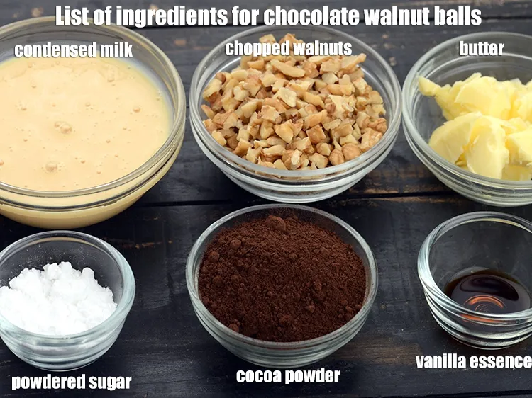 Step 2 – <strong>chocolate walnut fudge balls recipe | 5 minute walnut chocolate fudge balls | eggless chocolate …