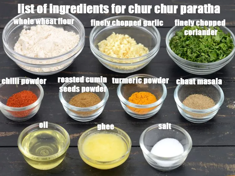 Step 2 – <strong>chur chur paratha | garlic chur chur roti | flaky masala paratha |</strong> is made …