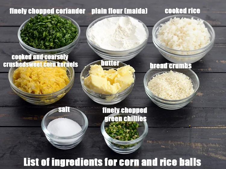 Step 2 – <strong>corn and rice balls recipe | Indian style fried rice balls | easy snack recipe …