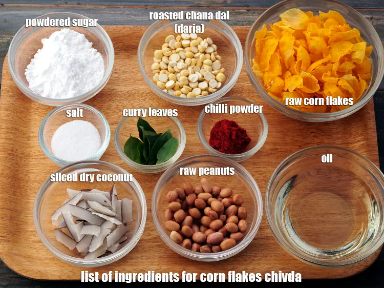 Step 1 – <strong>what is corn flakes chivda made off?&nbsp;corn flakes chivda&nbsp;is made from</strong>&nbsp;2 cups&nbsp;<a href="https://www.tarladalal.com/glossary-raw-corn-flakes-2391i">raw corn flakes</a>,&nbsp;2 …