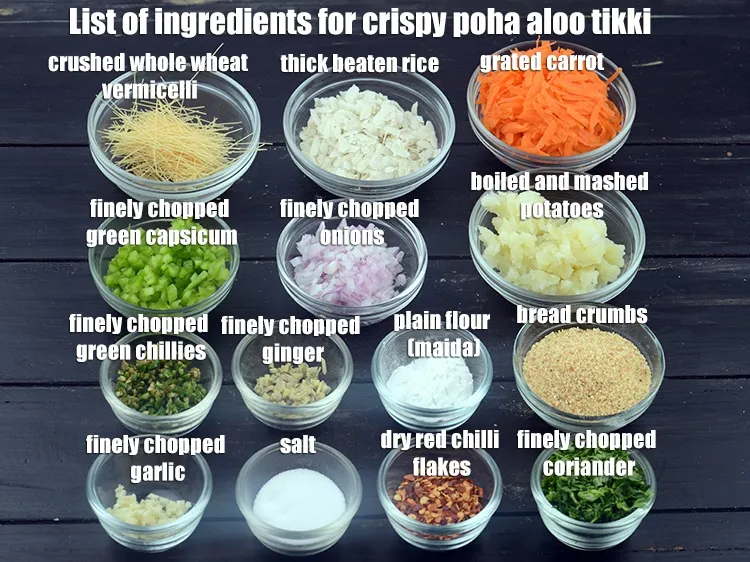 स्टेप 2 – <strong>क्रिस्पी पोहा आलू टिक्की रेसिपी&nbsp;|&nbsp;भारतीय पोहा आलू कटलेट&nbsp;|&nbsp;वेज पोहा कटलेट&nbsp;|&nbsp;वेज …