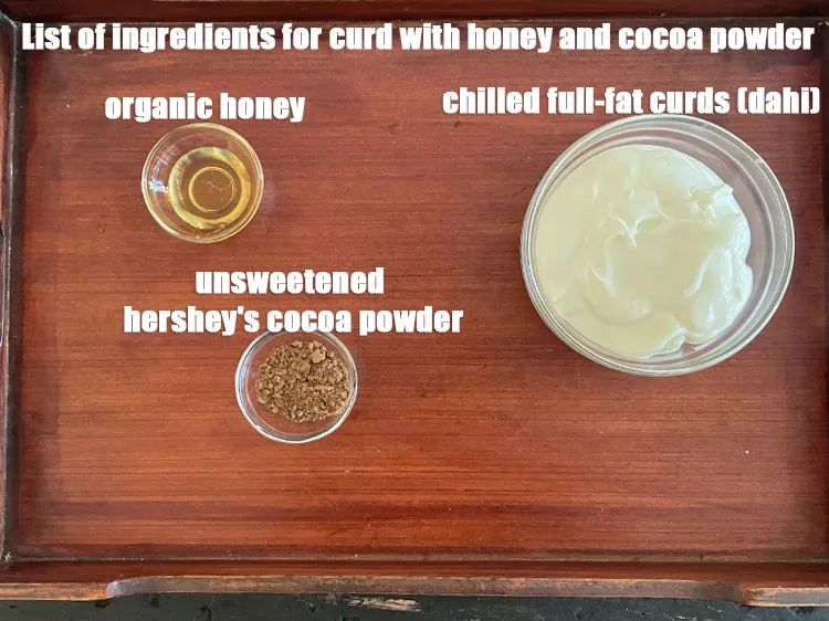 Step 2 – <strong>what is curd with honey and cocoa powder recipe made of ? chocolate yoghurt with …
