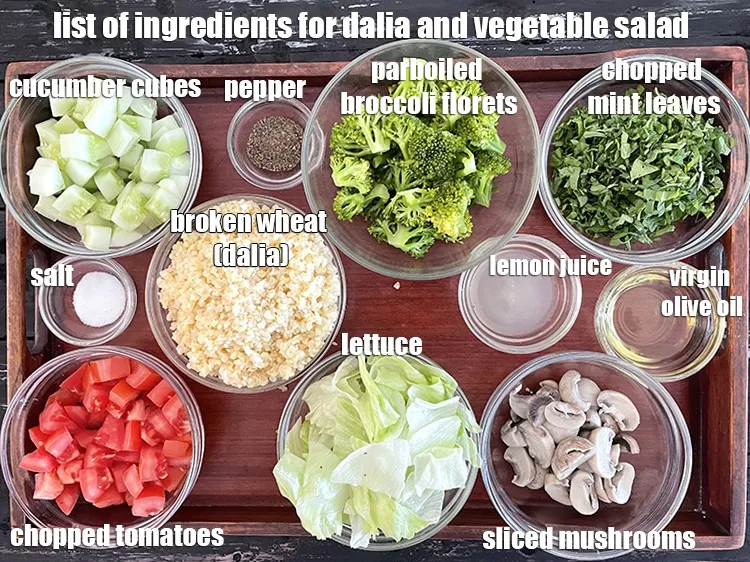 Step 2 – <strong>what is dalia and vegetable salad made off? </strong><meta charset="UTF-8" /><strong>Indian broken wheat vegetable salad&nbsp;</strong>&nbsp;is …