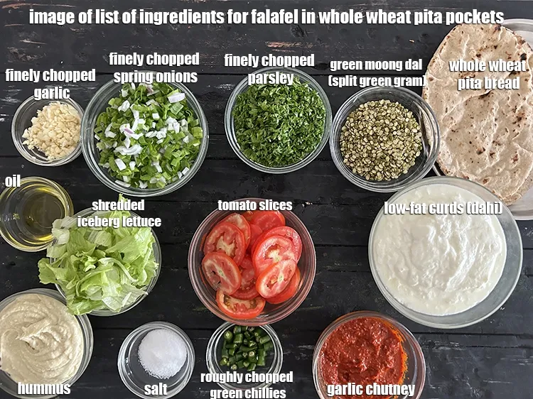 Step 2 – <strong>what is falafel in whole wheat pita pockets &nbsp;made of ? </strong><u><em>See below image of …