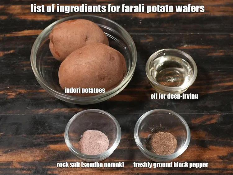 Step 2 – <strong>what is farali potato wafers&nbsp;made of ?</strong> <u><em>See below image of list of ingredients for&nbsp;farali …