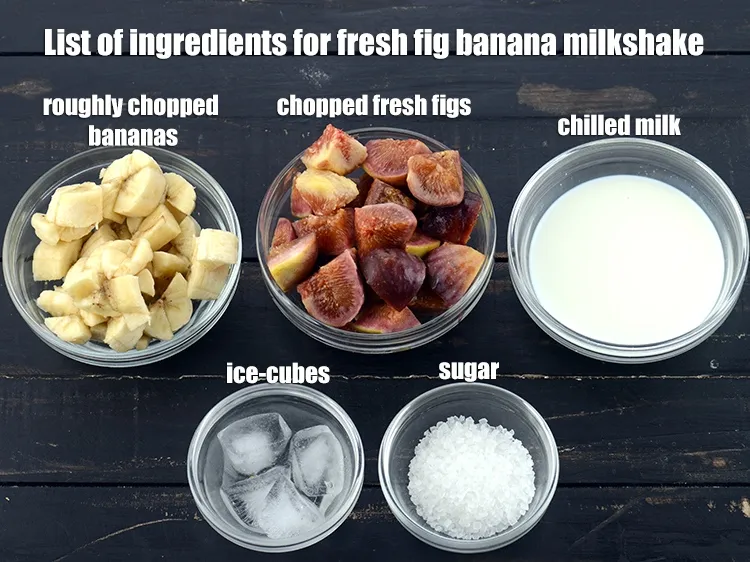 Step 2 – <strong>fresh fig banana milkshake recipe | Indian banana fig protein smoothie | 4 ingredient fig …