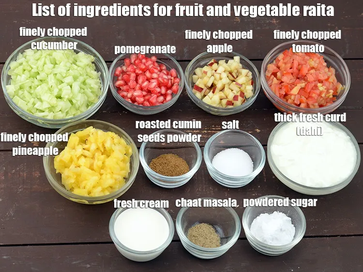 Step 7 – <strong>Fruit and vegetable raita recipe | Indian fruit raita | simple mix fruit raita | …
