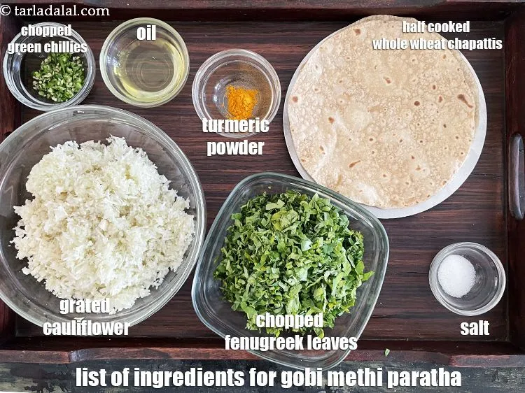 Step 2 – <strong>what is stuffed gobi methi paratha made off? healthy gobi whole wheat methi paratha&nbsp;is made …