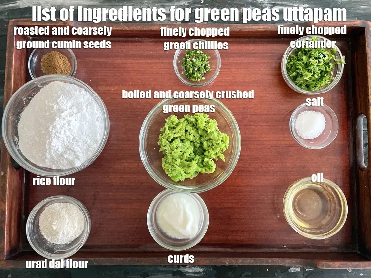 Step 2 – <strong>what is green peas uttapam made of?</strong> <meta charset="UTF-8" /><strong>vatana and&nbsp;chawal ka atta uttapam&nbsp;</strong>is made …