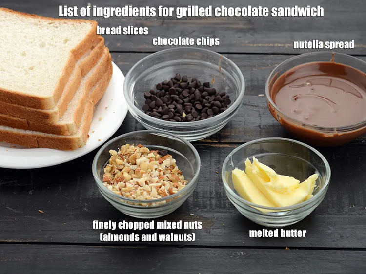 Step 2 – <strong>grilled chocolate sandwich recipe | Nutella chocolate sandwich | Indian chocolate sandwich |</strong> is made …