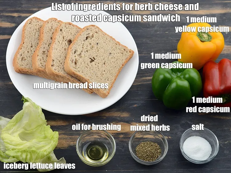Step 2 – <strong>What is herb cheese and roasted capsicum sandwich made of?&nbsp;roasted pepper and paneer sandwich&nbsp;</strong>is made …