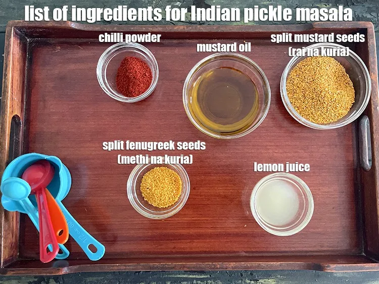 Step 2 – <strong>What is Indian pickle masala made of?</strong> <strong>homemade athana no masalo</strong>&nbsp;is made from&nbsp;<meta charset="UTF-8" />1/2 …