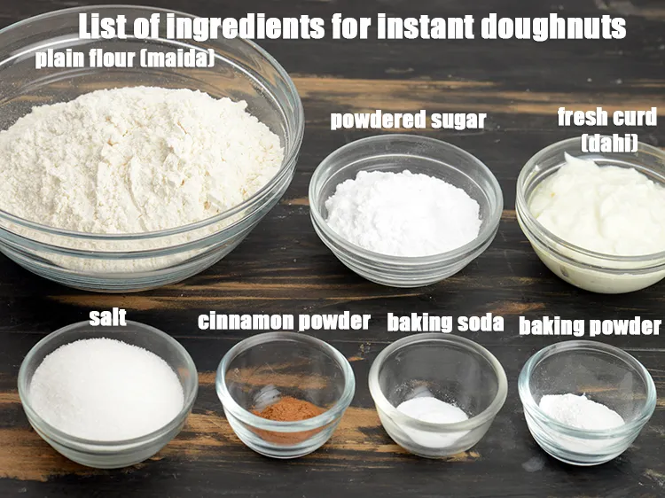 Step 2 – <strong>Instant doughnuts | eggless cinnamon doughnuts | cinnamon sugar doughnuts | no yeast doughnuts |</strong> …