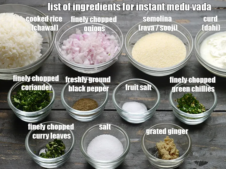 Step 2 – <strong>Instant medu vada recipe | leftover rice medu vada | instant rava medu vada |</strong> …