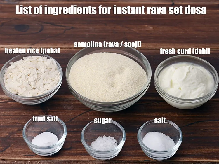 Step 2 – <strong>instant rava set dosa | instant sponge dosa | no fermentation sponge dosa | instant …