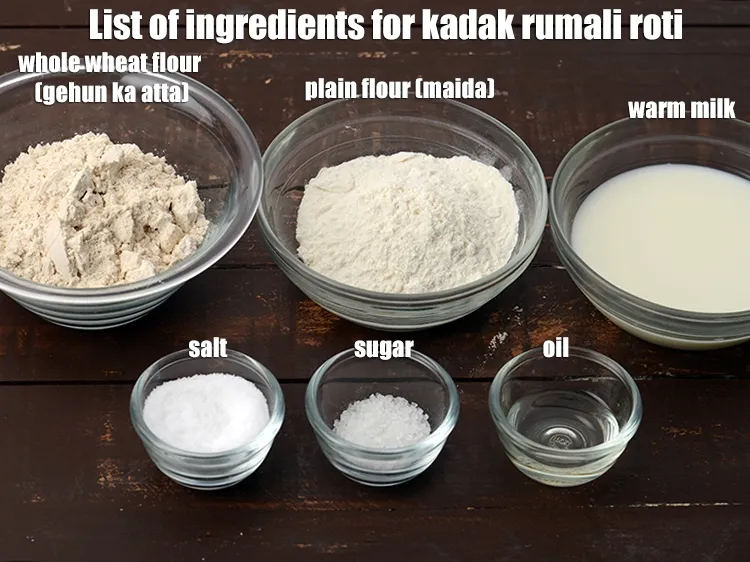 Step 2 – <strong>kadak rumali roti recipe | karari rumali roti | tokri khakra | crispy roti |</strong>&nbsp;is …