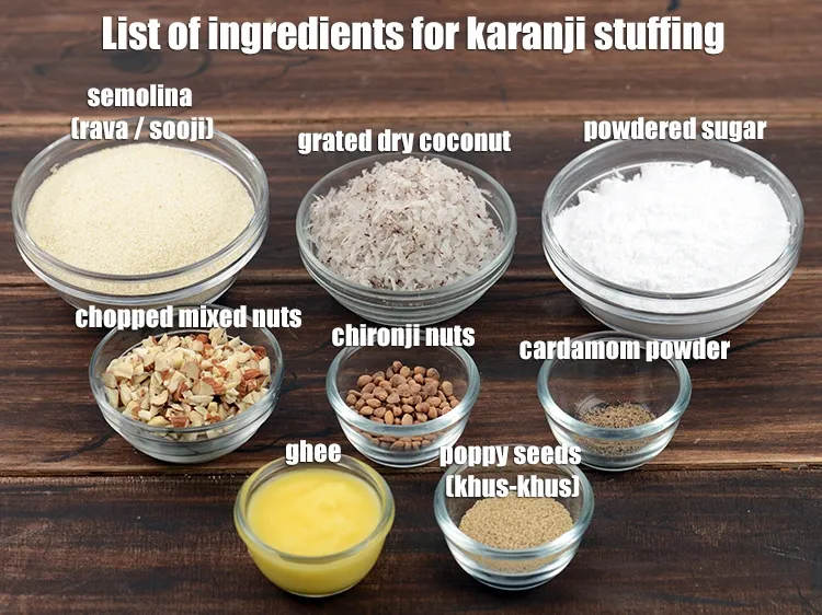 Step 2 – <strong>karanji recipe | Maharashtrian layered karanji | crispy rava karanji | Indian style coconut karanji …
