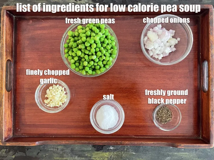 Step 2 – <strong>what is low calorie pea soup made of?</strong> <strong>healthy Indian pea soup &nbsp;</strong>is made from …