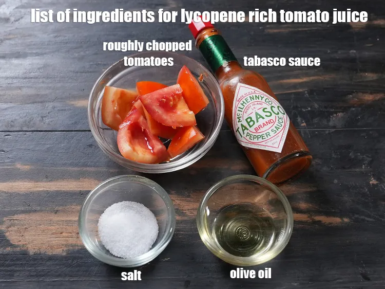 Step 2 – <strong>what is lycopene rich tomato juice &nbsp;made of ? </strong><u><em>See below image of list of …