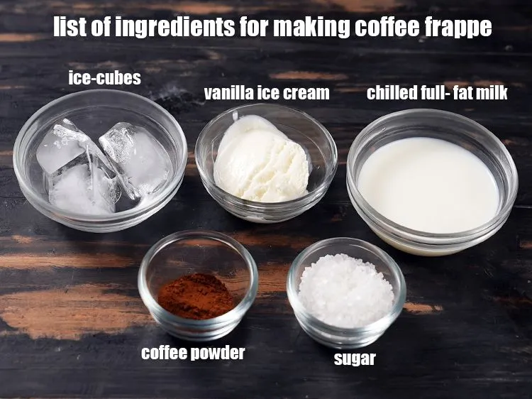 स्टेप 2 – <u>कॉफी फ्रैपे बनाने के लिए सामग्री की सूची के लिए …