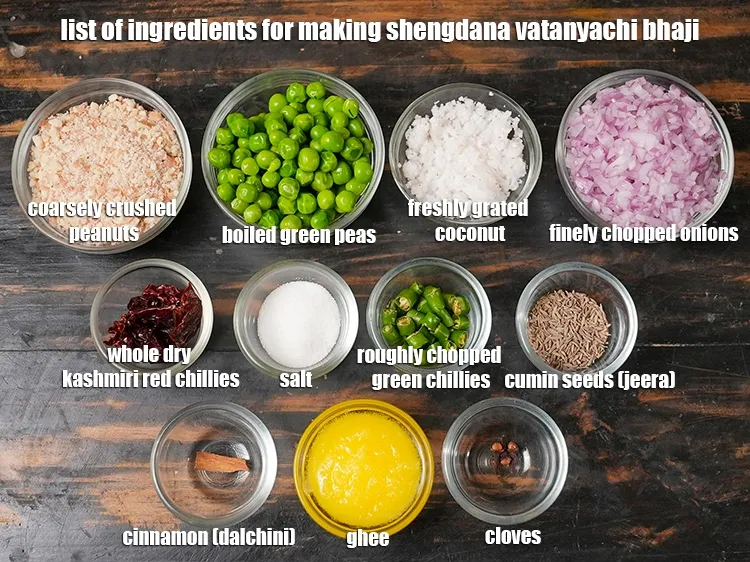 स्टेप 2 – <u><em>शेंगदाना वटन्याची भाजी रेसिपी बनाने के लिए सामग्री की सूची …