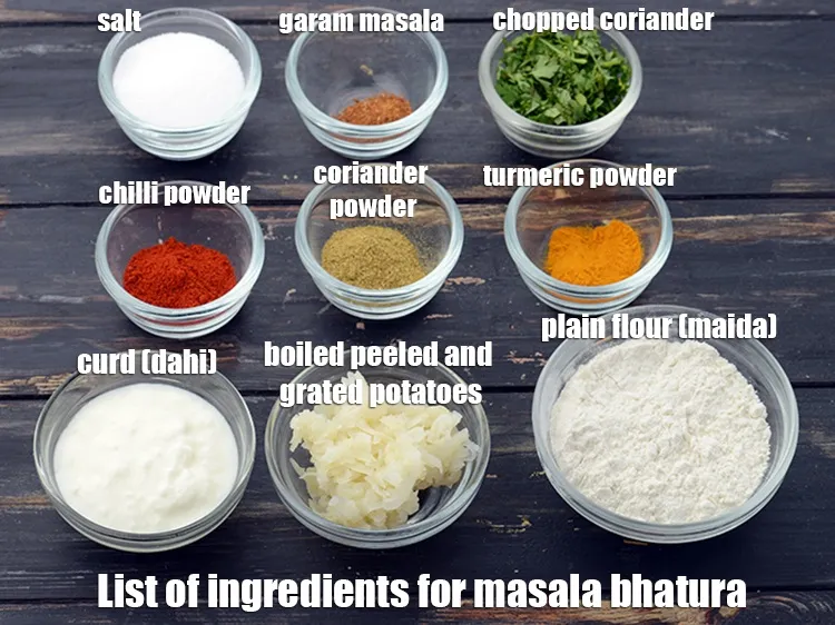 स्टेप 2 – <strong>भारतीय स्टाइल मसाला भटूरे&nbsp;</strong>२ कप&nbsp;<a href=""https://www.tarladalal.com/glossary-plain-flour-maida-hindi-188i"">मैदा</a>,&nbsp;२ टेबल-स्पून सूजी (रवा),&nbsp;१ कप …