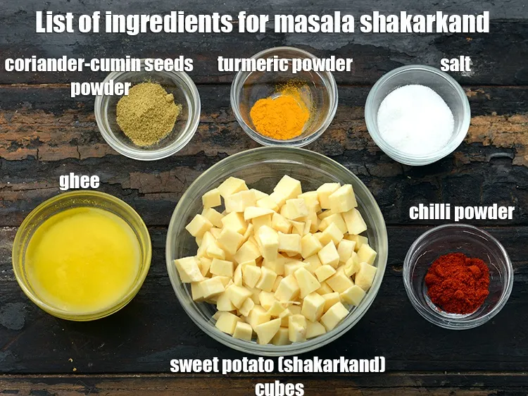 Step 2 – <strong>Indian sweet potato stir fry&nbsp;</strong>is made from 2 cups&nbsp;<a href="https://www.tarladalal.com/glossary-sweet-potato-cubes-1120i">sweet potato (shakarkand) cubes</a>, 2 tbsp …