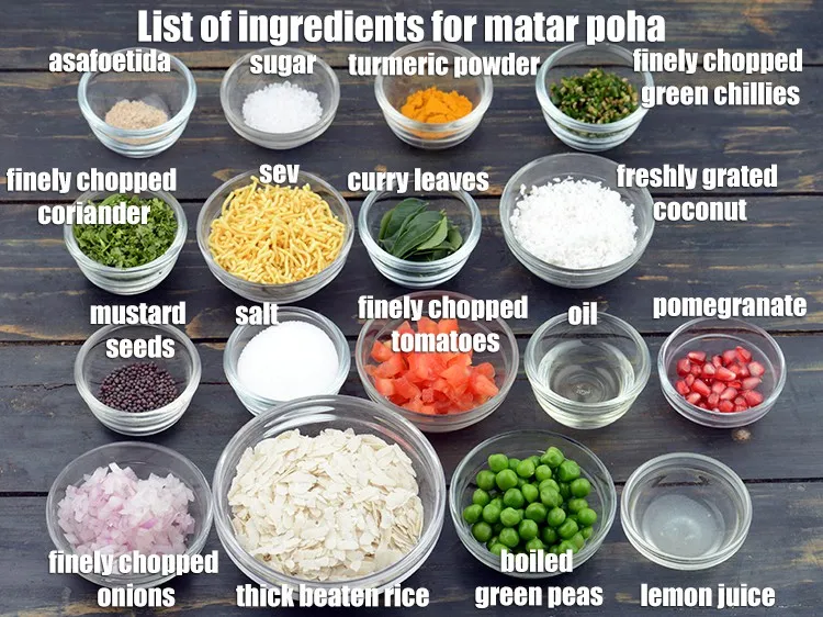 Step 2 – <strong>Green pea poha</strong> is made from 3 cups&nbsp;<a href="https://www.tarladalal.com/glossary-thick-beaten-rice---jada-poha-2455i">thick beaten rice (jada poha)</a>, 2 tbsp …