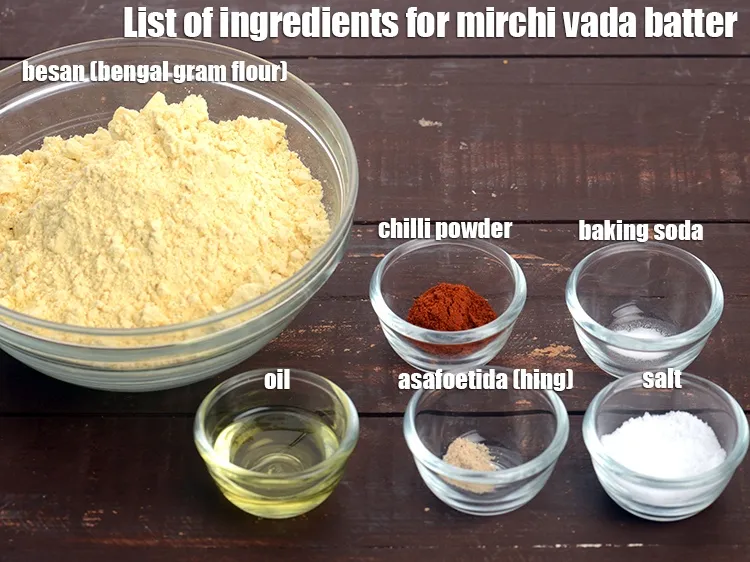 Step 3 – <strong>What is mirchi vada made of ? mirchi vada is made from. To be mixed …