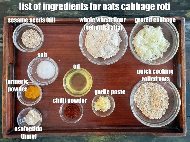 Step 2 – <strong>what is oats cabbage roti made of? oats cabbage paratha&nbsp;</strong>is made from&nbsp;<meta charset="UTF-8" />1/4 cup&nbsp;quick …
