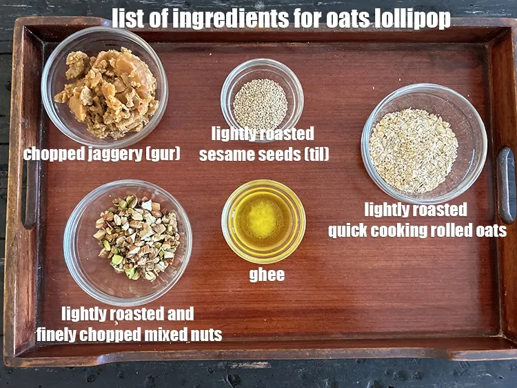 Step 2 – <strong>what is oats lollipop made of ? </strong><u><em>See below image of list of ingredients for&nbsp;oats …