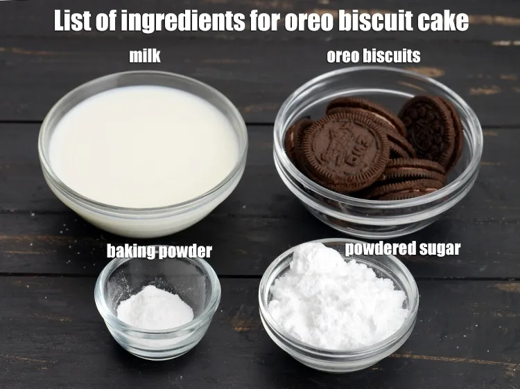Step 2 – <strong>Oreo biscuit cake recipe | 4 ingredient chocolate cake | eggless, no oven cake | …