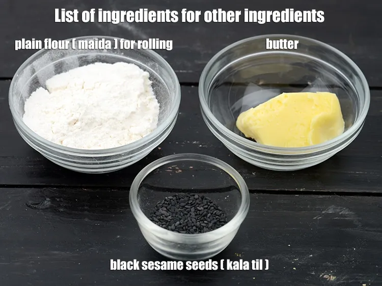 Step 4 – Other Ingredients.&nbsp;<em><u>See the below image of list of ingredients for <strong>masala paneer naan.</strong></u></em>