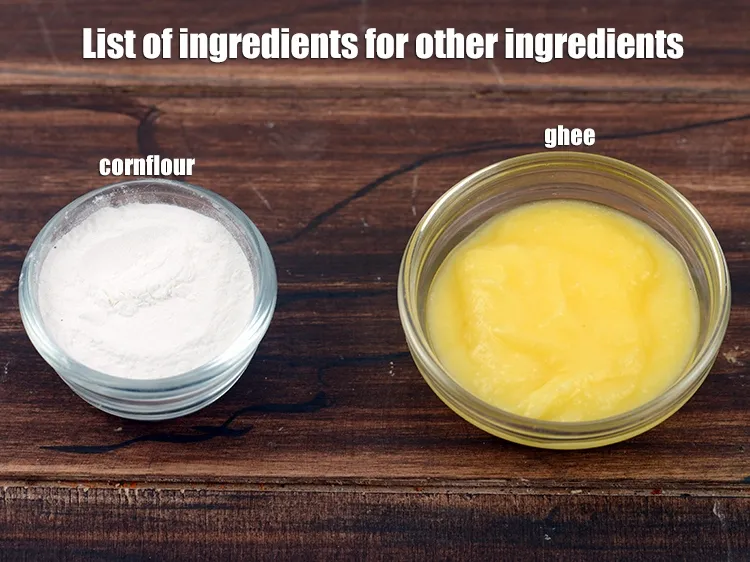 Step 4 – <strong>Other Ingredients</strong>:&nbsp;2 tbsp&nbsp;ghee, 1 1/2 tbsp&nbsp;cornflour, plain flour (maida)&nbsp;for dusting, milk&nbsp;for sealing and ghee&nbsp;for deep-frying.&nbsp;<u><em>See …