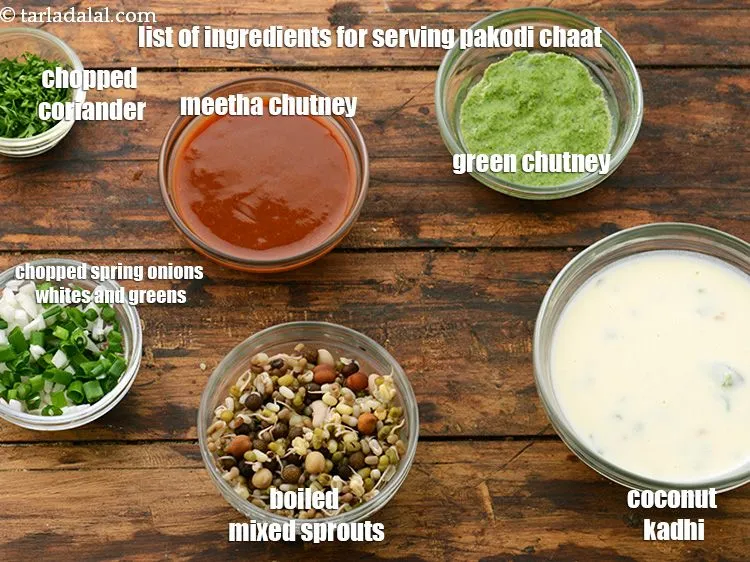 Step 3 – <strong>what is pakodi chaat made of ?&nbsp;pakodi chaat serving</strong>&nbsp;is made from&nbsp;1 cup&nbsp;<a href="https://www.tarladalal.com/coconut-kadhi-2862r">coconut kadhi</a>, 7 …