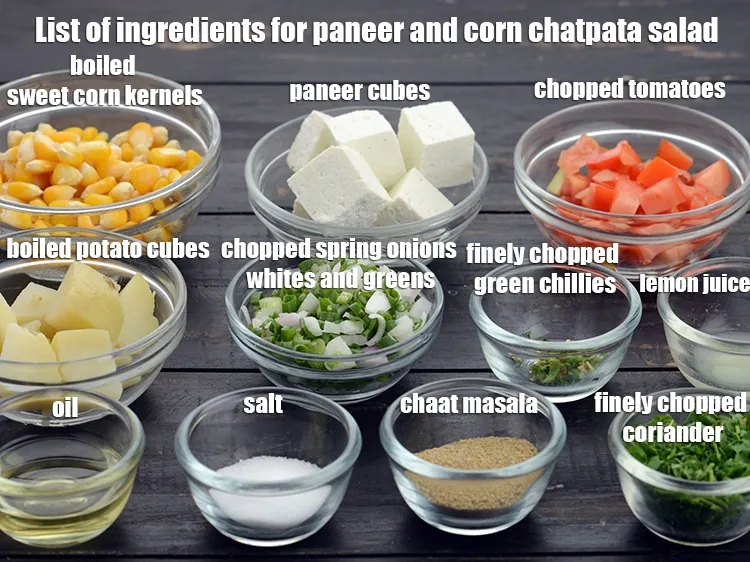 Step 2 – <strong>what is paneer and corn chatpata salad made of ? paneer and corn chatpata salad …