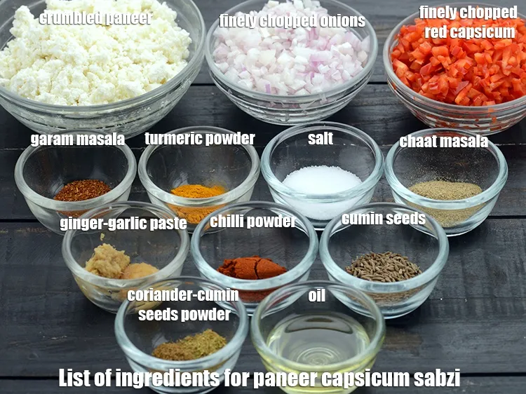 Step 2 – <strong>Paneer capsicum sabzi recipe | Indian paneer shimla mirch ki sabzi | bell pepper paneer …