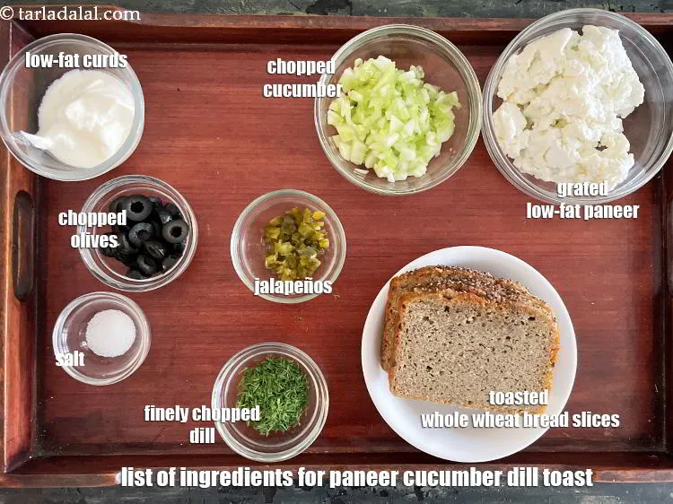 Step 2 – <strong>what is paneer cucumber dill toast made off ?</strong> <strong>Indian cottage cheese toast </strong>&nbsp;is made …