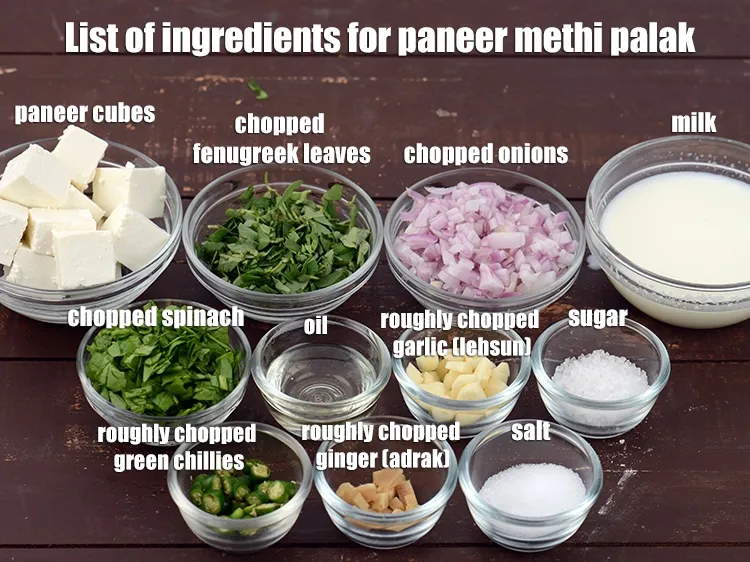 Step 2 – <strong>paneer methi palak recipe | Indian style methi palak paneer ki sabzi | palak methi …