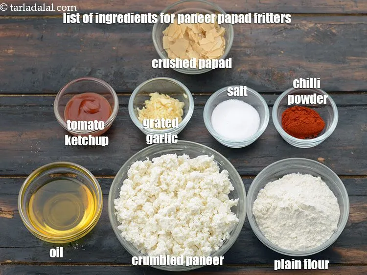 Step 2 – 1 cup&nbsp;<a href="https://www.tarladalal.com/glossary-crumbled-paneer-997i">crumbled paneer (cottage cheese)</a>, salt to taste, 1 tbsp grated garlic (lehsun), 1 …