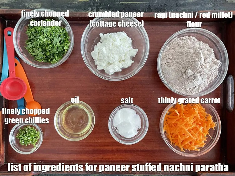 Step 2 – <strong>what is stuffed nachni paratha made of ?</strong> is made from&nbsp;<meta charset="UTF-8" />1 cup&nbsp;ragi (nachni …