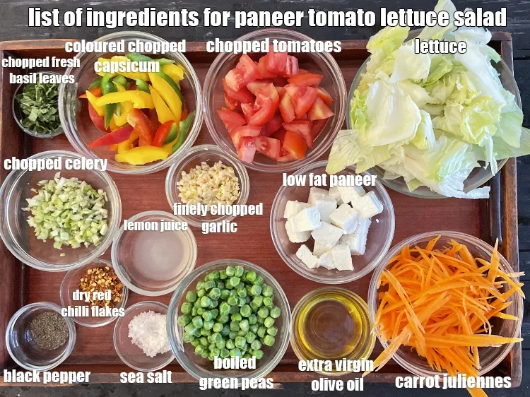 Step 2 – <strong>what is paneer tomato lettuce salad made of ? paneer salad for weight loss</strong>&nbsp;is made …