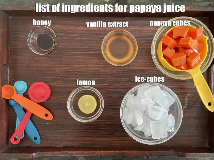 Step 2 – <strong>what is papaya juice&nbsp;made of? healthy Indian papaya smoothie with lemon</strong> is made from cheap …
