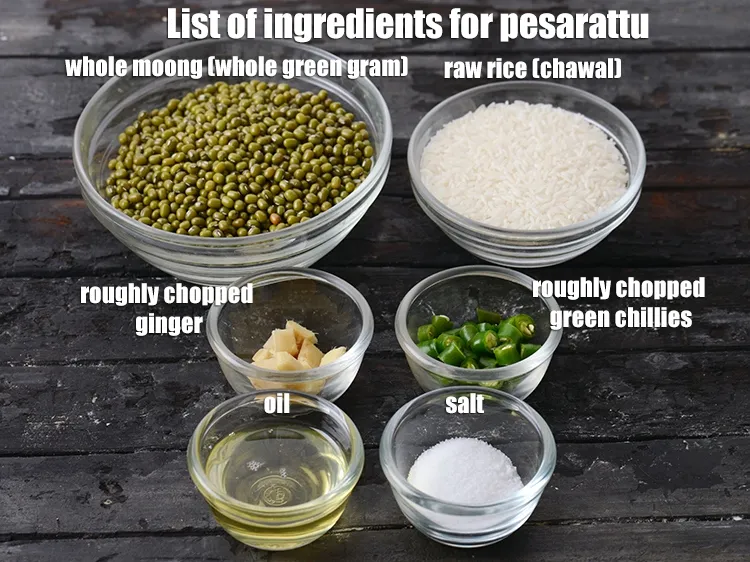 Step 2 – <strong>pesarattu recipe | green moong dosa | Andhra style pesarattu dosa |</strong> is made using …