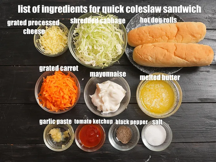 Step 2 – <strong>What is quick coleslaw sandwich made of ?</strong> quick coleslaw sandwich is made from 3/4 …