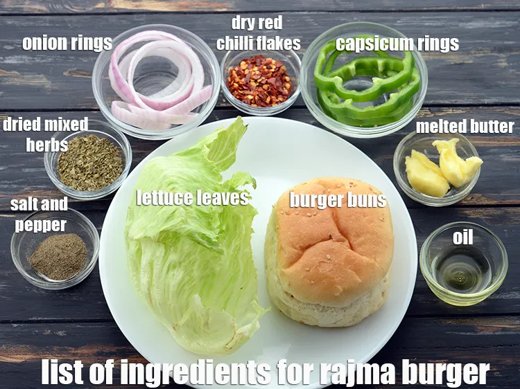 Step 4 – Other ingredients&nbsp;1 tbsp oil, 8 onion rings, 4 capsicum rings, 1 tbsp dry red chilli …