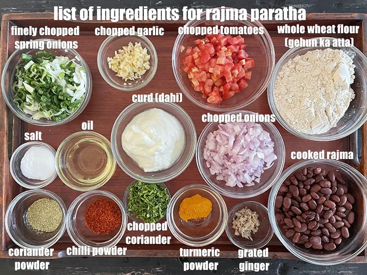 Step 2 – <strong>what is rajma paratha made of ? kidney bean paratha </strong>is made from a rajma …